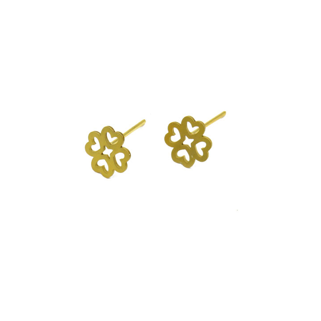 ES001999.jpg گوشواره میخی طرح قلب پیوسته - Image 1