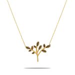 گردنبند مینا کاری طرح درخت